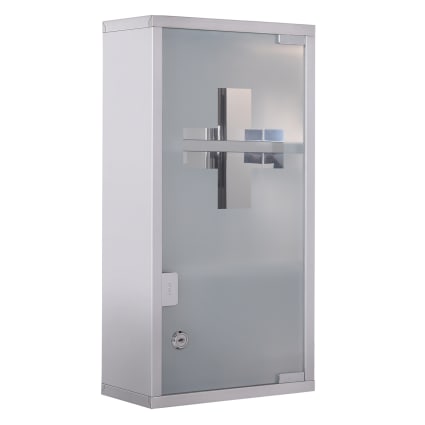 Movo Armadietto Per Medicinali Con Specchio 61x76 Cm – Mobile A Specchio In Alluminio, Porta Singola, Installazione A Muro O A Incasso Per Bagno - 3