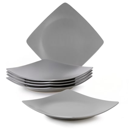 Teller-Set Dessertteller 6-tlg 6 Pers., grau matt Epiri