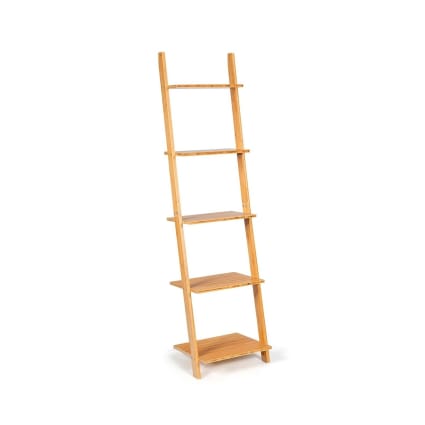 Leiterregal aus Bambus 43x35x165cm, Natur