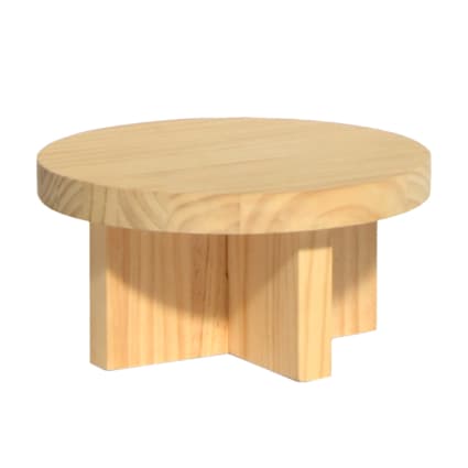 Tabouret Cœur 30x30x45 Cm En Pin Naturel - BEAUFORT | Maison Et Styles