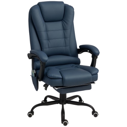 Fauteuil De Bureau Direction Massant Chauffant Réglable Tissu Gris à Prix