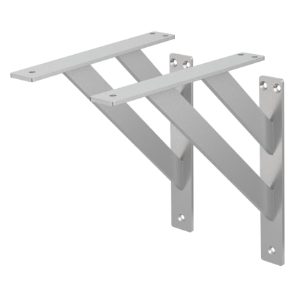 Set di 2 supporti per barra vetro autobloccanti, 10 mm grezzo