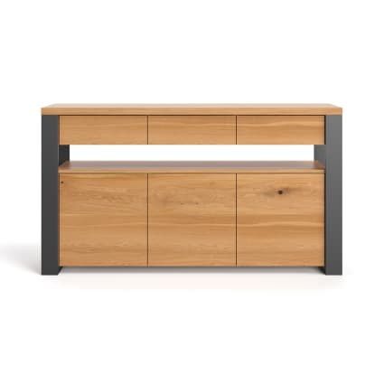 Kommode aus massivem Eichenholz 180 cm Hylde