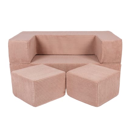 Canapé Modulable Enfant 14 Pièces - Transformable En Lit, Fauteuil - Tissu Flanelle Doux, Mousse 25D - Stimule Créativité - Cadeau Enfant - 2
