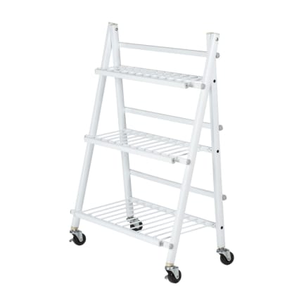 DUO Support De Plante En Métal à 2 Niveaux Revêtement Antirouille