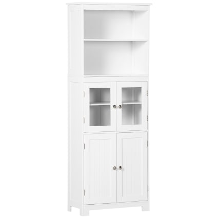Festnight Credenza Cucina In Multistrato Bianco – 60x46x81.5 Cm, Con Cassetto E Ripiani, Da Assemblare