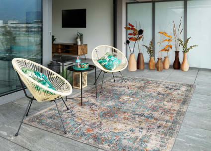 Moderner In-& Outdoor Teppich, Mehrfarbig, 240 x 340 cm Palma