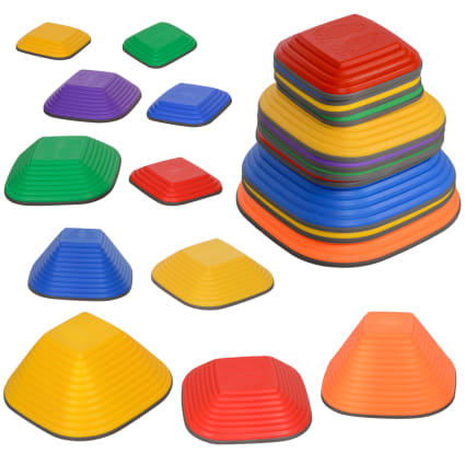 6 pièces pierres d'équilibre pour enfants avec Lumières et Musique,Durables Antidérapantes Jouets sensoriels d'intérieur - Jeux - Jouets