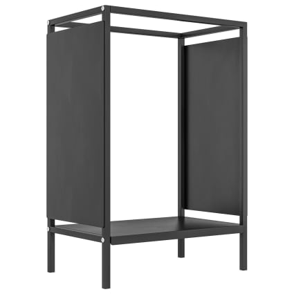 Support à Bois En Fer Noir - Intérieur/extérieur - 24 Pouces - Neuf