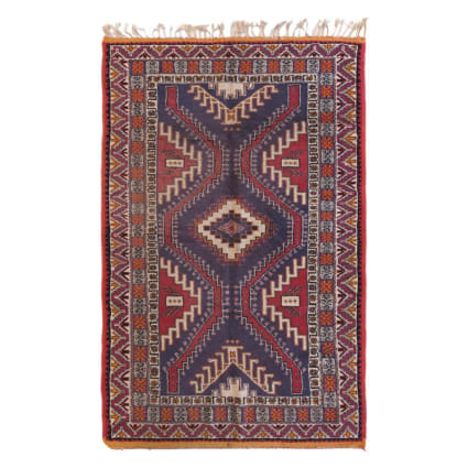 Grand Tapis Berbère Marocain Fait Main - 100% Laine - 287x188cm - Style Boho