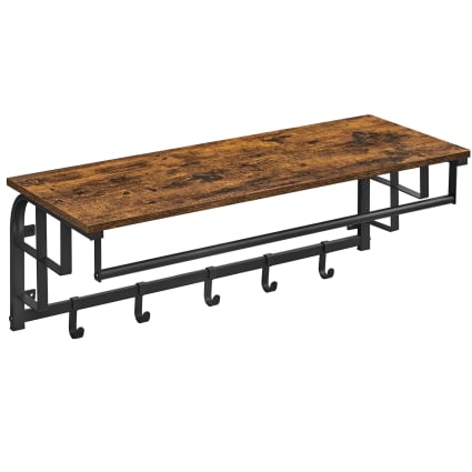 Perchero Pared Madera Colgador 6 Ganchos Perchas 10631 | Cuotas Sin Interés
