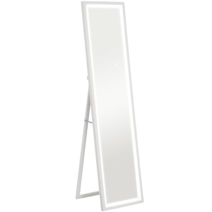 Miroir LED Complet 160x40 Cm - 3 Couleurs, Luminosité Réglable, Fonction Mémoire