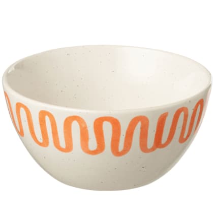 Bol En Céramique Orange - Déco Ou Usage Quotidien - Occasion