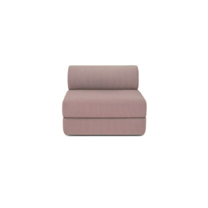 Fauteuil Cabriolet Velours Rose Avec Repose-pieds – Neuf Sous Emballage