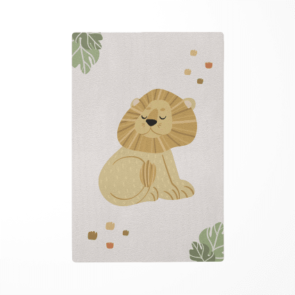 Tapis Pour Enfants Motif Lion - 7'10" X 10'10" Collection Privée