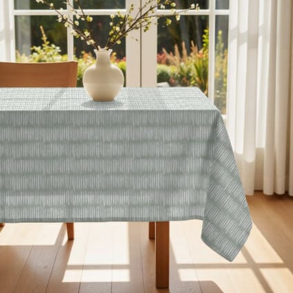 Nappe en tissu vert 300x140 cm