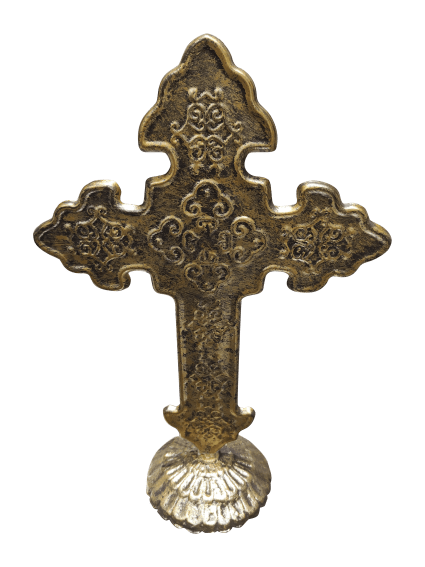Croix Régionale En Métal Doré à L'Or Fin De Provence - Fusion Basse