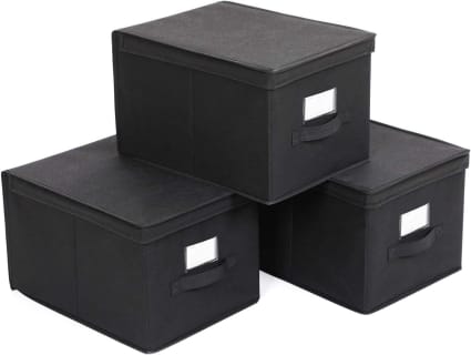 vidaXL Úložné boxy 2 ks Látkové 50x30x25 cm