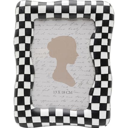 Bilderrahmen Mit Muster Aus Polyresin Schwarz Und Wei 13x18cm bilderrahmen-mit-muster-aus-polyresin-schwarz-und-wei-13x18cm