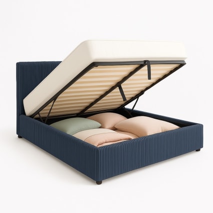 Guyii Letto Matrimoniale Imbottito In Velluto Marrone – 180x200 Cm, Testiera Morbida, Struttura Solida, Facile Montaggio, Senza Materasso