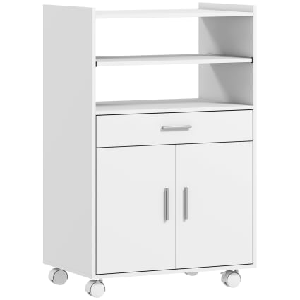 HOMCOM Boîte de Rangement Roulettes 5 Tiroirs Coffre d'Atelier de Garage Rouge | Home Depot Canada