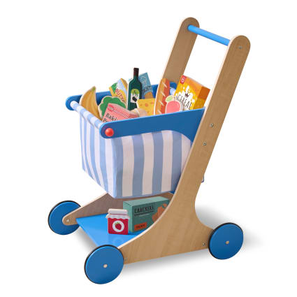 Theo Klein 9690 Chariot de supermarché I avec siège Rabattable pour poupée I Plastique de qualité supérieure I Jouet pour Enfants à partir de 2 Ans