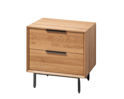 Table de chevet en chêne massif huilé Emma Maisons du Monde
