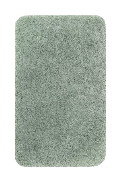 Better Trends 100% cotone super assorbente reversibile double face spesso tappetino da bagno lavabile in lavatrice, bianco e grigio, 61 x 101,6 cm
