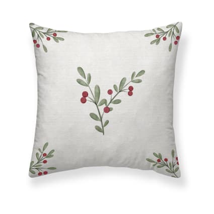 Kissenbezug 100 % Baumwolle mehrfarbig 50x50 cm Christmas twig a
