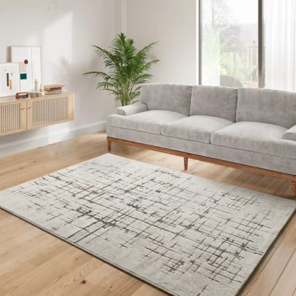 Kurzflorteppich, Modern, creme / braun, 80x120 cm Ceres