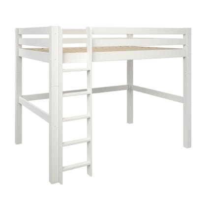 Mezzanine + Lit 140x200 – Bois Et Métal – Occasion (vendus Séparément Possible)