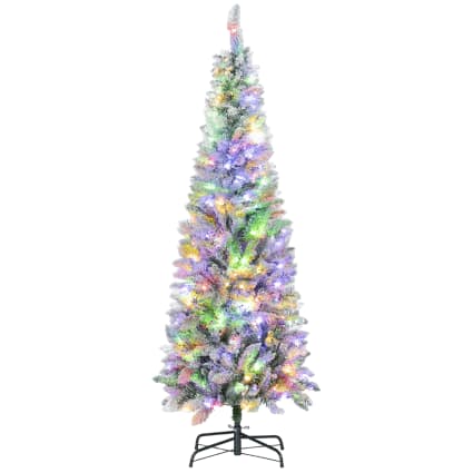 Albero Di Natale Artificiale Innevato – 210 Cm, PVC Verde, Sottile, Con 435 Punte, Per Interni/Esterni - 2