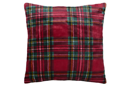 Weihnachtskissen aus Polyester, 45 × 45 cm, rot