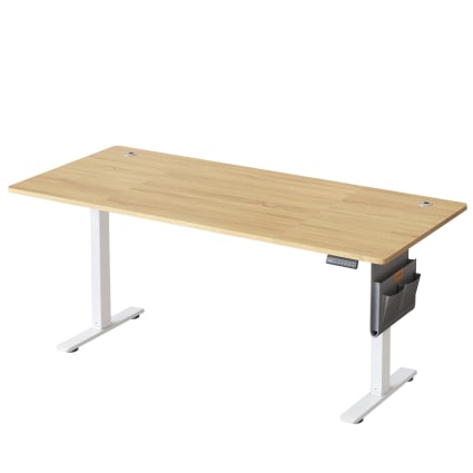 AREBOS Bureau électrique 140 x 60 cm réglable en hauteur avec fonction mémoire