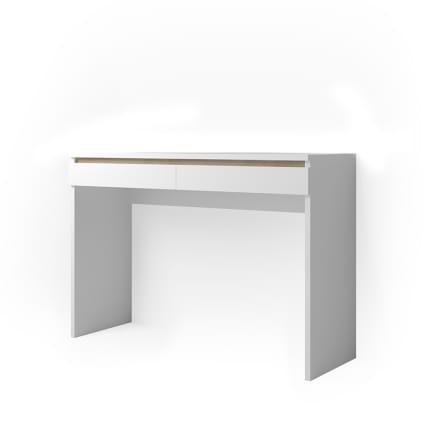 Vicco Coiffeuse Marla, Blanc Haute brillance, 120cm avec miroir LED