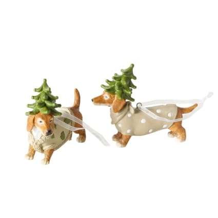 Design Toscano Ornement Noël Beagle – Chien Bonnet & Écharpe, Décoration Arbre Festive En Résine Peinte Main