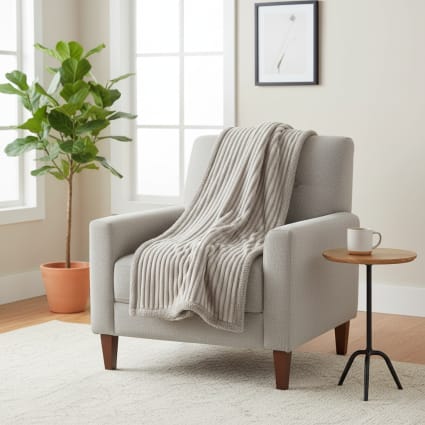 Manta De Cama MIA De Tela Waffle, Color Gris O Beige, ¡suave Y Transpirable Para Todo El Año!