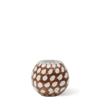 Bolsius Portacandela In Vetro Antivento – Altezza 80 Mm – Diametro 92 Mm – Avorio