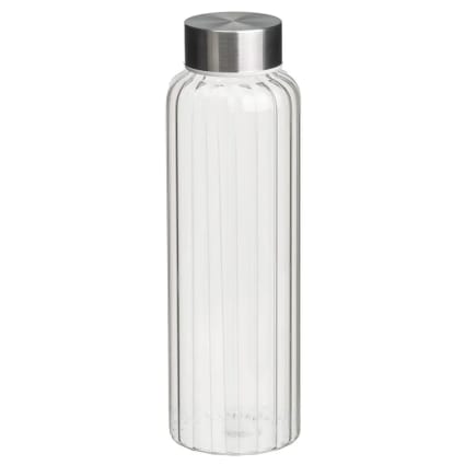 HOMLA Maeve Carafe Avec Bouchon 1L En Verre Et Liège - Élégante Et Pratique