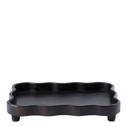 VMUTGA Plateau Rond Décoratif, 30cm Noir Mat Acier Inoxydable, Plateau de Service Métal Rond Assiette Décorative pour Bijoux Cosmétiques Salle de Bain