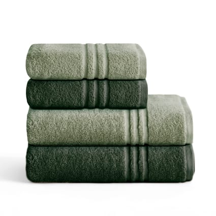 Set 5 Asciugamani Today Essential 100% Cotone Idrofilo Verde 70x130