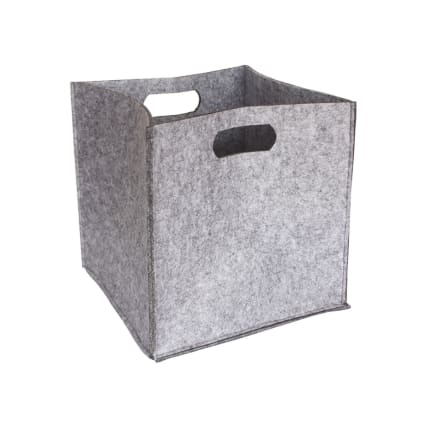 Set Da 6 Cestini Portaoggetti In Plastica Grigia Per Credenza Cucina - Con Maniglia E Spazio Etichetta, Ventilati, 35x25.9x14.4 Cm, Per Organizzare Dispensa E Bagno - 2