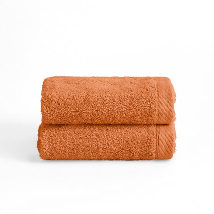 Set mit 2 Handtüchern 600g orange (50x100) Serenity
