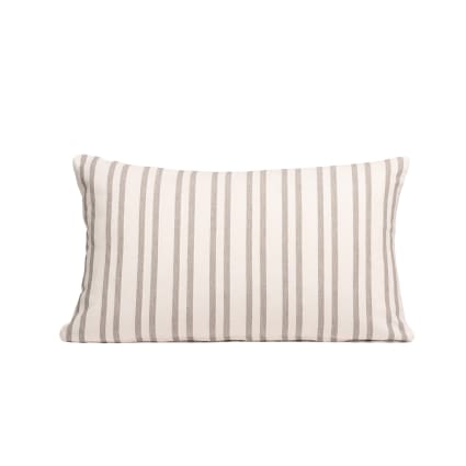 2er-Set Kissenbezüge aus Baumwolle mit Struktur, Taupe 50x30 cm Tramuntana