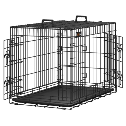 Define Dack Jaula para perros de 92,5 cm con 2 puertas de color negro Dack ...