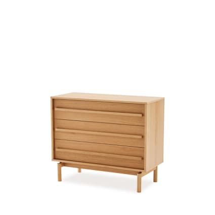 Minimalistische Holzkommode mit 3 Schubladen Rodrick