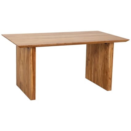 Mesa de comedor de madera marrón 160x90x76 alt. Cm