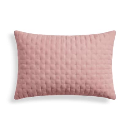 Gesteppter Kissenbezug Pink 50x80 cm Pure