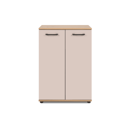 Sideboard 2 Türen Eicheneffekt und Kaschmir B 60 cm Lino