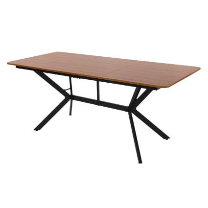 Esstisch aus MDF Dunkelbraun 180x80x75 cm Rechteckig für 6 Personen
